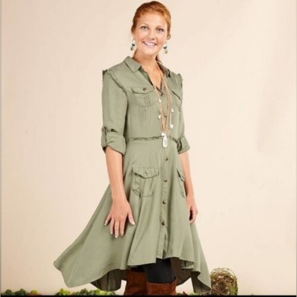 Matilda Jane NWT Green Tree Canopy Dress Size Medium - Picture 2 of 10